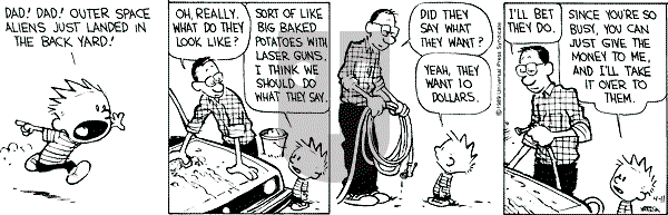 Calvin and Hobbes - Tuesday April 11, 1989 Comic Strip