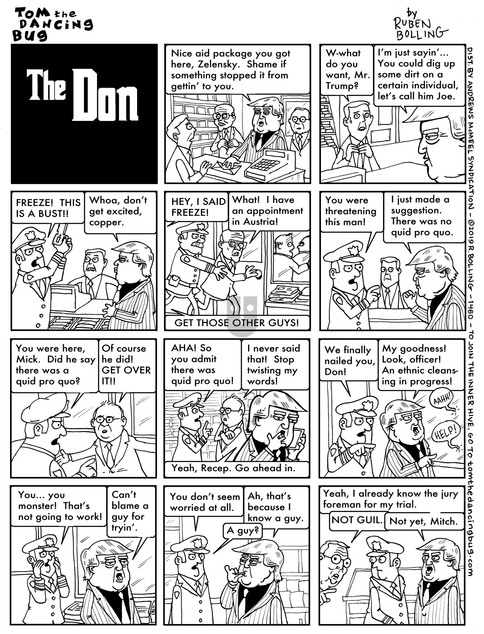 Tom the Dancing Bug - Monday October 21, 2019 Comic Strip