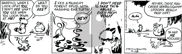 Over the Hedge on Saturday September 28, 1996 Comic Strip