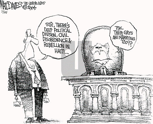 Matt Davies on Tuesday February 24, 2004 Comic Strip