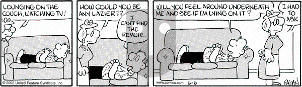 Drabble on Thursday June 6, 2002 Comic Strip