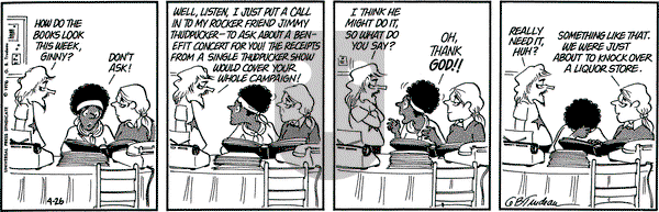 Doonesbury on Monday April 26, 1976 Comic Strip