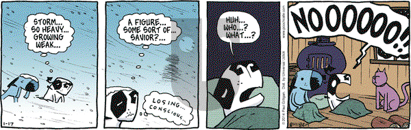 Pooch Cafe on Friday January 17, 2014 Comic Strip
