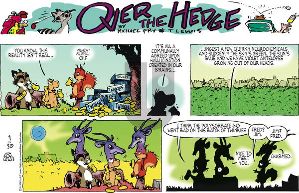 Over the Hedge on Sunday September 30, 2018 Comic Strip