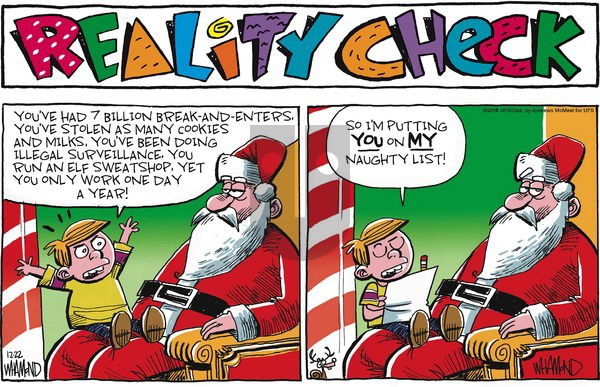 Reality Check on Sunday December 22, 2019 Comic Strip