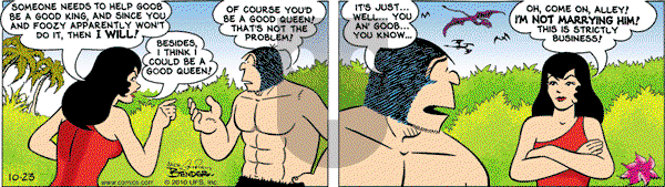 Alley Oop on Saturday October 23, 2010 Comic Strip