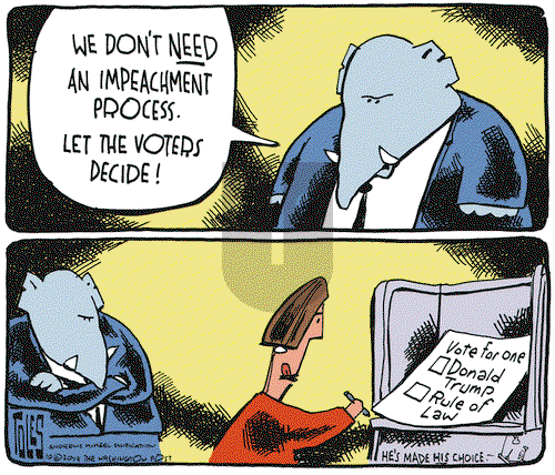 Tom Toles on Tuesday October 1, 2019 Comic Strip