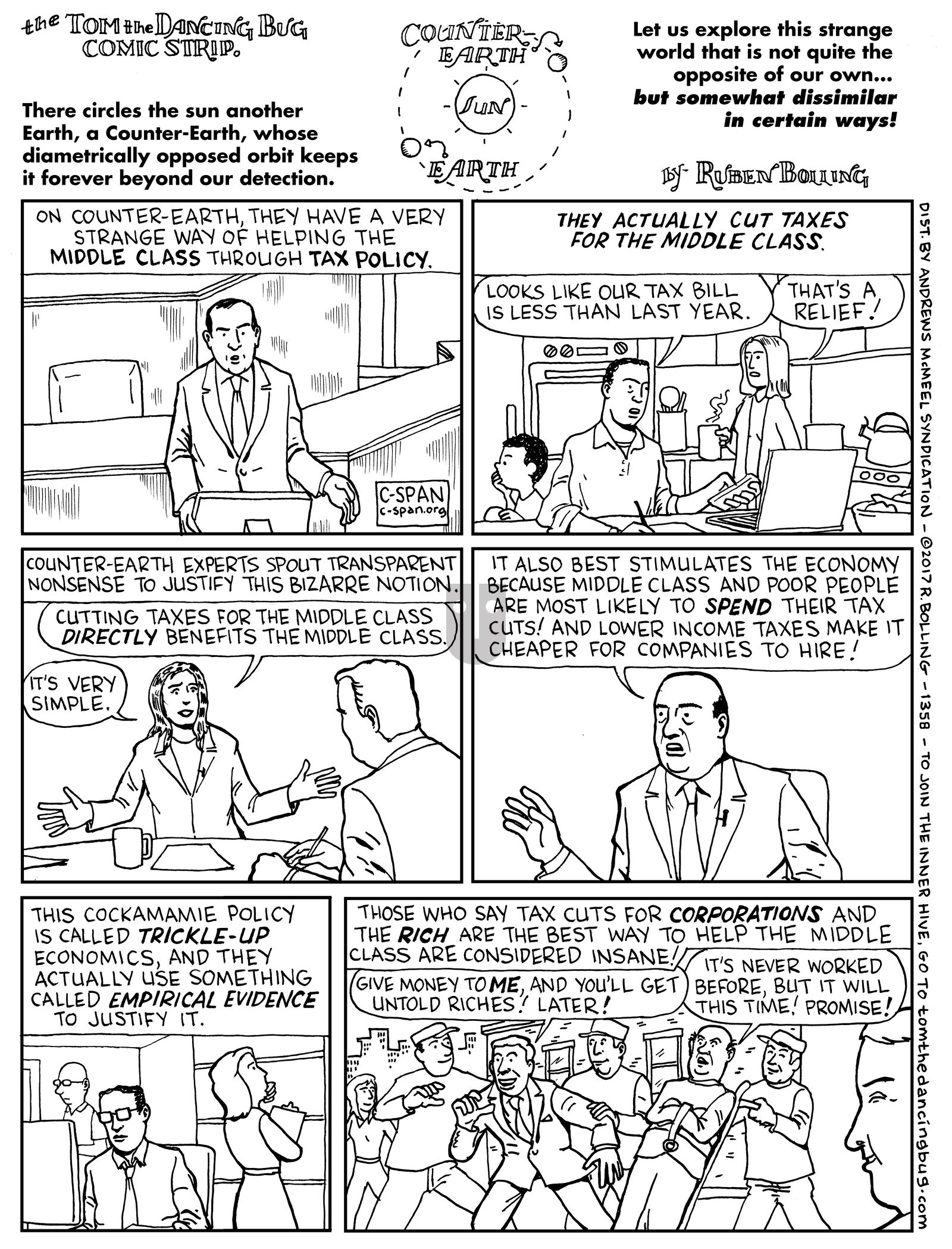 Tom the Dancing Bug - Monday October 9, 2017 Comic Strip