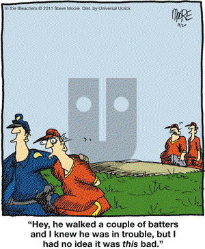 In the Bleachers on Tuesday September 20, 2011 Comic Strip