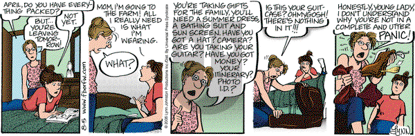 For Better or For Worse on Saturday August 5, 2006 Comic Strip