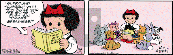 Nancy on Tuesday January 12, 2016 Comic Strip