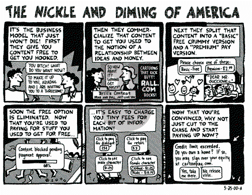 Ted Rall on Thursday May 25, 2000 Comic Strip