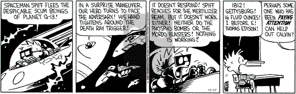 Calvin and Hobbes - Friday November 17, 2017 Comic Strip