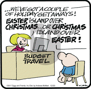 Ziggy on Wednesday December 20, 2017 Comic Strip
