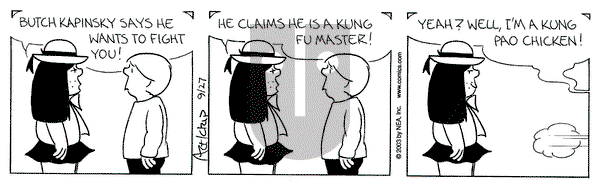 The Born Loser - Saturday September 27, 2003 Comic Strip