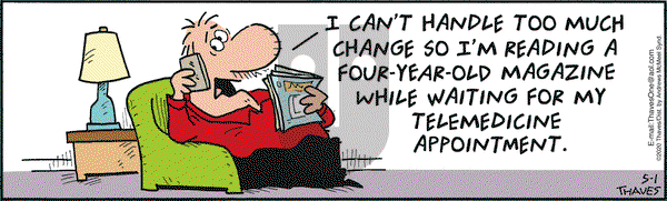 Frank and Ernest on Friday May 1, 2020 Comic Strip