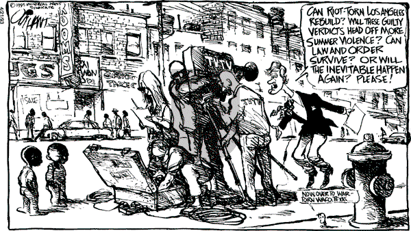 Pat Oliphant - Wednesday April 21, 1993 Comic Strip
