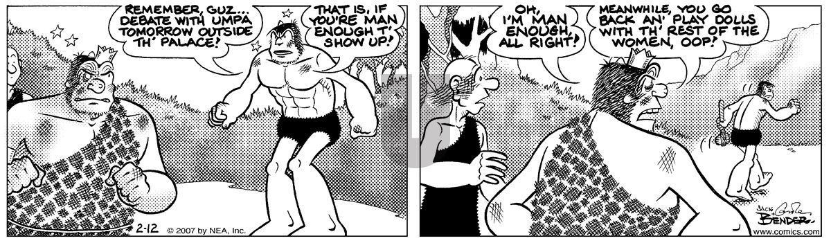 Alley Oop - Monday February 12, 2007 Comic Strip