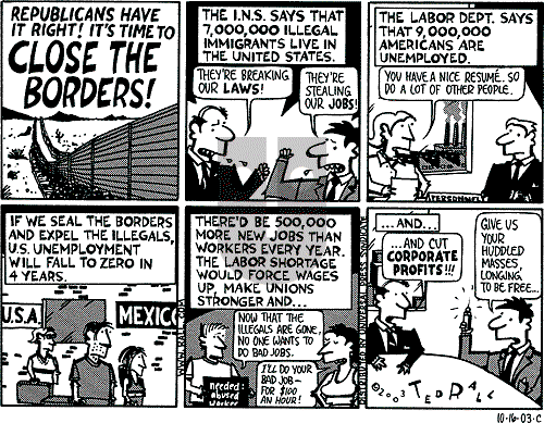 Ted Rall on Monday October 20, 2003 Comic Strip