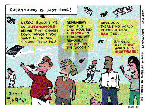 Ted Rall on Wednesday February 21, 2018 Comic Strip