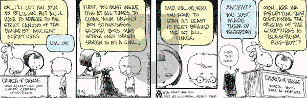 Non Sequitur on Tuesday April 4, 2006 Comic Strip