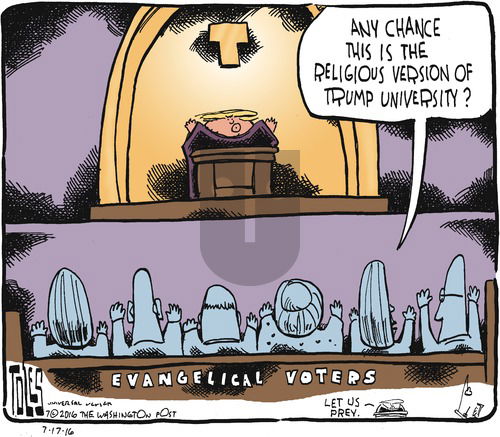 Tom Toles on Sunday July 17, 2016 Comic Strip