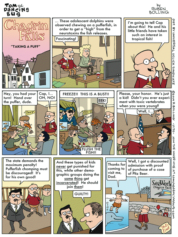 Tom the Dancing Bug on Friday January 10, 2014 Comic Strip