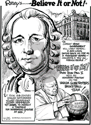 Ripley's Believe It or Not on Tuesday April 25, 2006 Comic Strip