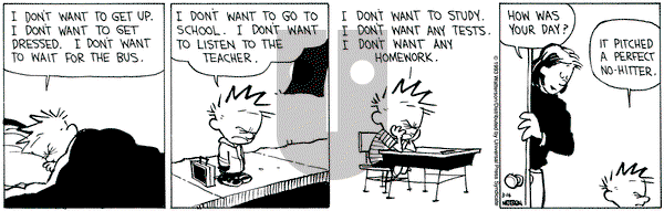 Calvin and Hobbes on Tuesday March 16, 1993 Comic Strip