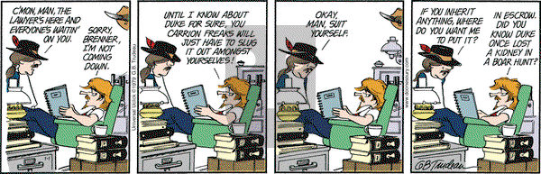Doonesbury on Thursday January 1, 2015 Comic Strip