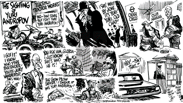 Pat Oliphant - Friday December 2, 1983 Comic Strip