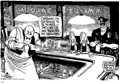 Pat Oliphant on Monday June 4, 2001 Comic Strip