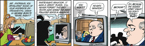 Doonesbury on Wednesday February 21, 2001 Comic Strip