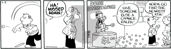 Drabble on Tuesday July 3, 2001 Comic Strip