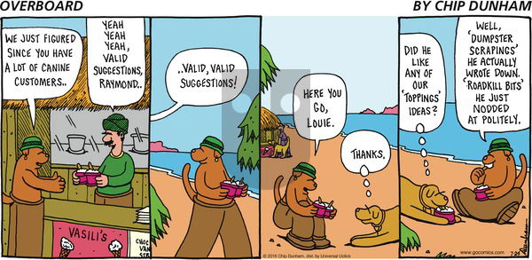 Overboard on Sunday July 24, 2016 Comic Strip