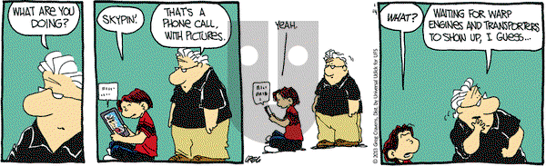The Buckets on Monday January 14, 2013 Comic Strip