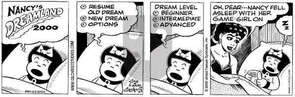 Nancy on Tuesday May 23, 2000 Comic Strip