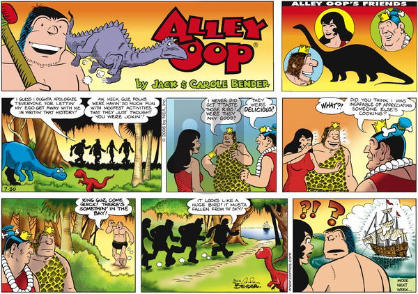 Alley Oop on Sunday July 30, 2006 Comic Strip