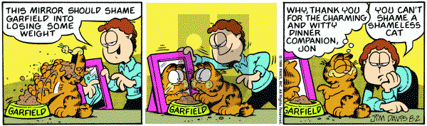 Garfield on Saturday August 2, 1986 Comic Strip