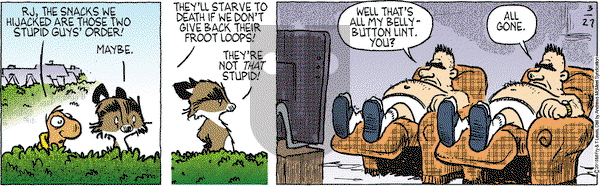 Over the Hedge on Wednesday March 27, 2019 Comic Strip