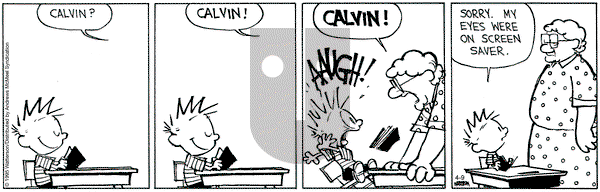 Calvin and Hobbes on Wednesday April 9, 2025 Comic Strip