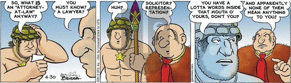 Alley Oop on Tuesday April 30, 2013 Comic Strip