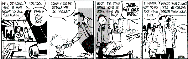 Calvin and Hobbes - Friday January 22, 1988 Comic Strip