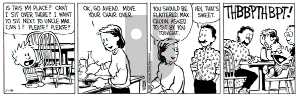 Calvin and Hobbes on Saturday January 16, 1988 Comic Strip