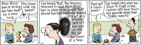 Cul de Sac on Thursday February 22, 2018 Comic Strip