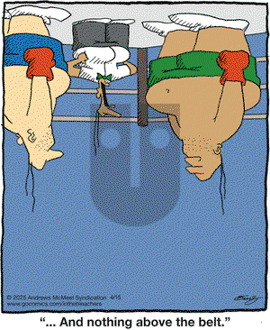 In the Bleachers on Tuesday April 15, 2025 Comic Strip