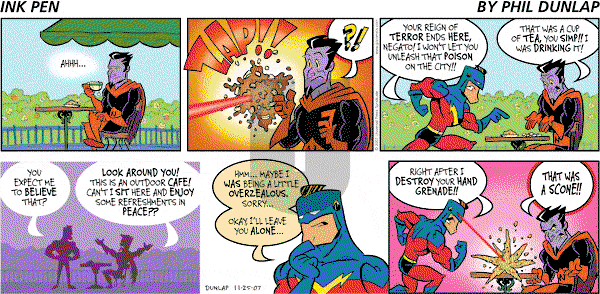 Ink Pen - Sunday November 25, 2007 Comic Strip