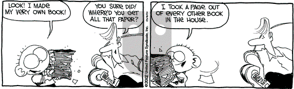 The Buckets - Saturday May 11, 2002 Comic Strip