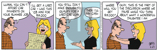 Luann - Wednesday June 21, 2006 Comic Strip