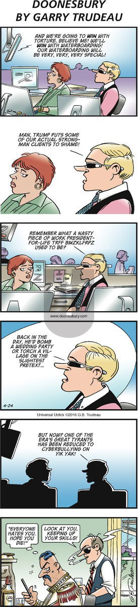Doonesbury on Sunday April 24, 2016 Comic Strip